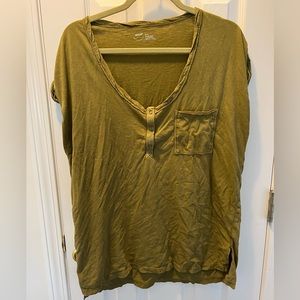 AE oversized Henley tee